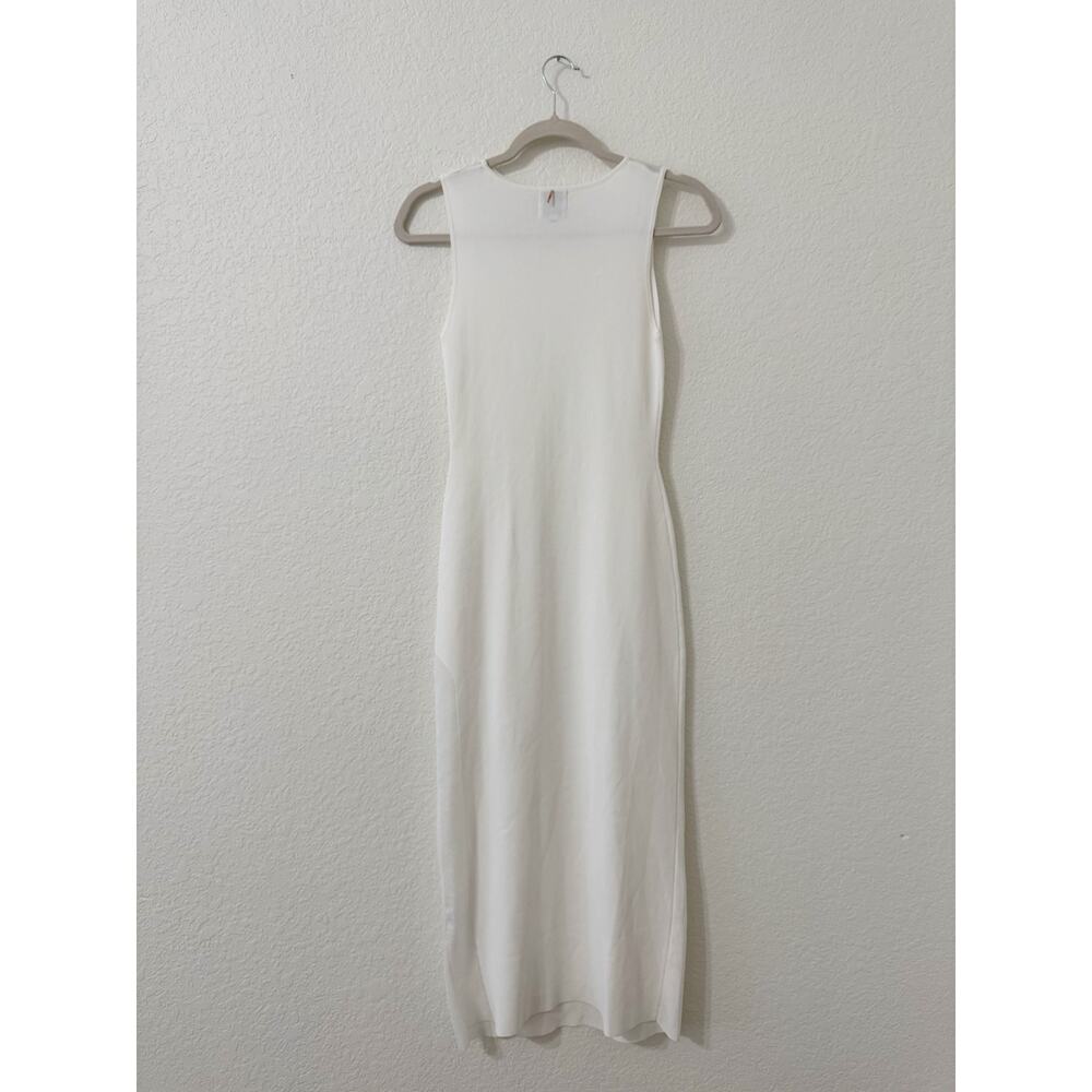 MISA Los Angeles Lura Ivory Knit Sleeveless Cutout Maxi Dress Size Small - Picture 3 of 5